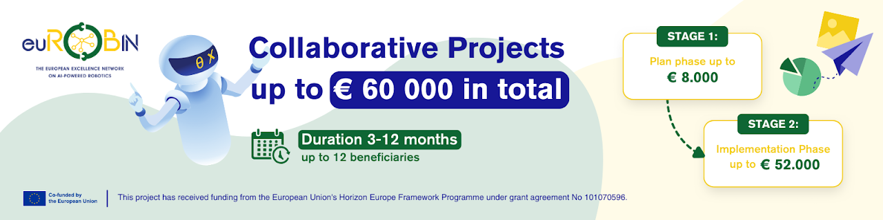 euROBIN Announces a €720,000 Open Call for Collaborative Robotics Projects!